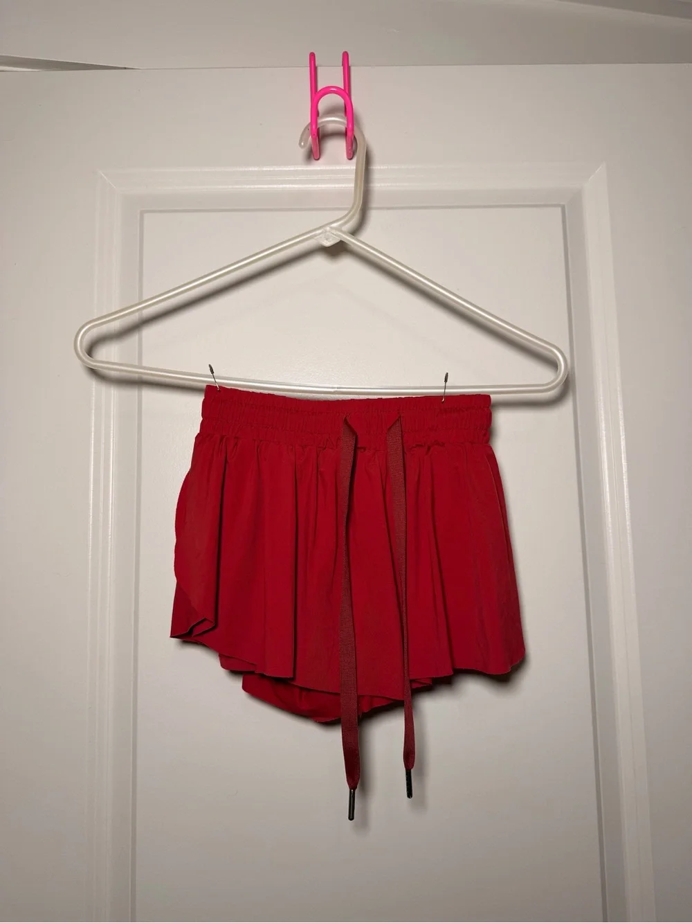 Liberty Pro Youth XS Red Athletic Running Shorts Drawstring Waist